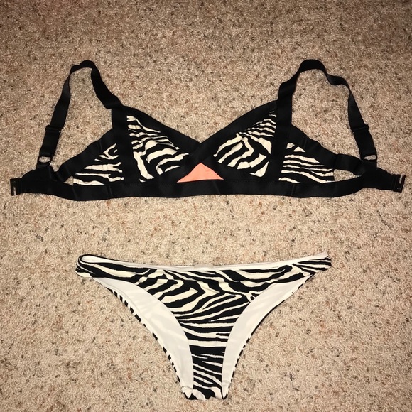 h&m zebra swimsuit